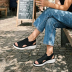 Anne | Platform sandals made from breathable material for women